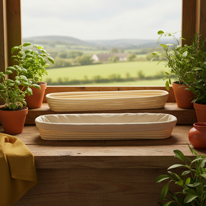 ชุดหมักแป้งขนมอบทำจากหวายสำหรับทำขนมปังบาแกตต์ฝรั่งเศสแบบ43X9X5.5CM สำหรับ<span class=keywords><strong>ร้าน</strong></span>ทำขนมปัง - Product Image 2