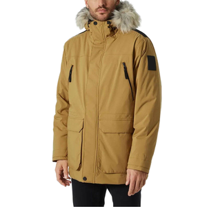 Men's Winter Casual Safari <b>Jacket</b> Canvas & Nylon Zipper <b>Mandarin</b> <b>Collar</b> Waterproof - Product Image 1