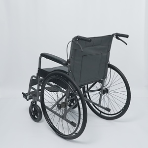 Silla de Ruedas Manual Plegable de Acero al Carbono de Alta Calidad con Diseño de Inodoro para Personas Mayores - Product Image 3
