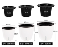 Système d'auto-arrosage écologique pour l'intérieur et l'extérieur, pot de plante personnalisé blanc, grand pot en plastique pour faire pousser des légumes et des fruits dans le jardin