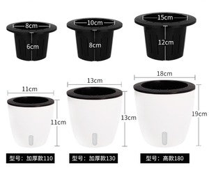 Système d'auto-arrosage écologique pour l'intérieur et l'extérieur, pot de plante personnalisé blanc, <span class=keywords><strong>grand</strong></span> pot <span class=keywords><strong>en</strong></span> plastique pour faire pousser des légumes et des fruits dans le jardin - Product Image 6