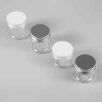 Pot en plastique pour crème avec couvercle en aluminium, pot pour masque facial, pot pour crème pour le visage, emballage en plastique pour crème corporelle