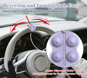 Funda de Volante de Cuero con Gránulos de Silicona para Masaje, Decoración Automotriz, Fundas DIY, Accesorios para Coche - Product Image 3