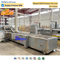 Machine à frire automatique Baiyu pour nuggets de poulet panés, schnitzels et l'industrie de la transformation de la viande