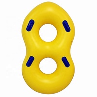 Bouée de natation en PVC Durable, Double anneau de natation gonflable en caoutchouc, flotteur de piscine