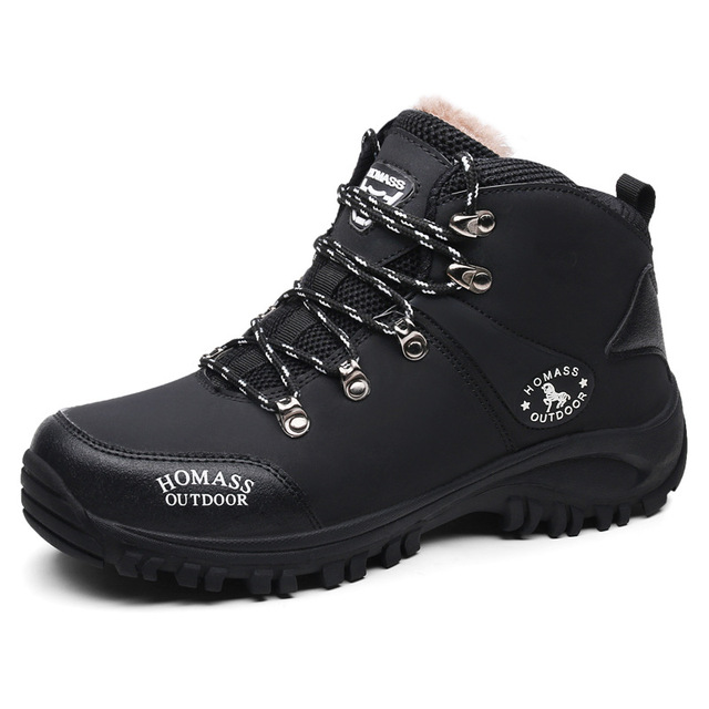 Challenge Sports Men's Wilderness Hunting Boots Waterproof Sneakers with Non-Slip Fur Lining for Mountain Climbing and Hiking