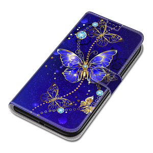 Étui de téléphone portefeuille à rabat peint en cuir PU pour Samsung <span class=keywords><strong>Galaxy</strong></span> S24 S23 S22 Ultra étui pour Samsung <span class=keywords><strong>Galaxy</strong></span> S21 S20 S10 Plus - Product Image 1