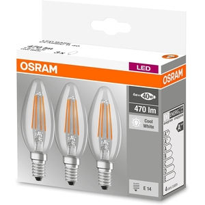 Ampoule LED Osram E14 4W Lumière Naturelle 4000K Pack de 3 - Product Image 4