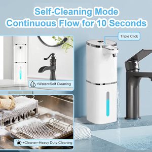 Dispenser di Sapone Automatico Senza Contatto, Ricaricabile USB, Regolabile, Montabile a Parete per Bagno e Cucina - Product Image 6