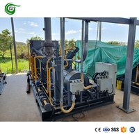 Compresseur à piston à haut débit et à haute pression 200 bars 110 kW CNG, type moteur, bon prix, unité de gaz naturel comprimé