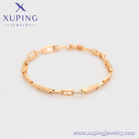 X000441729 Pulsera de Moda Xuping Jewelry, Brazalete Elegante y Sencillo en Color Oro de 18K, con Encanto Romántico para Mujer