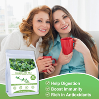 Thé détoxifiant sans caféine pour le soutien pulmonaire avec feuille de molène, ginseng, sureau, gingembre, thym - Sachet de thé naturel pour des poumons clairs