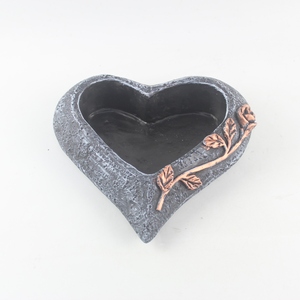 Nhà Máy Trong Đức Hóa Theo Mùa Trang Trí Nội Thất Xi Măng Đa-Màu Nhỏ Xi Măng Mọng Nước Chậu Trái Tim Hoa Trồng Màu Đen - Product Image 1