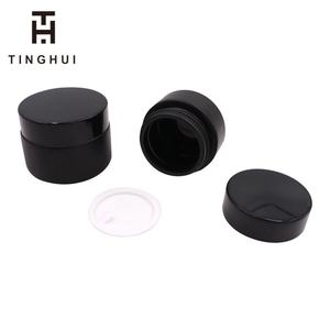 Pot en verre OEM vide de 5/10/15/20/30/50/100g noir mat pour crème visage, sérum, gommage corporel, beurre corporel, avec couvercle en plastique - Product Image 5