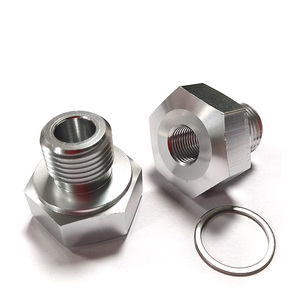 ชุดอะแดปเตอร์เซ็นเซอร์แรงดันน้ำมัน LS สลับเครื่องยนต์: M16x1.5/M12x1.5ตัวผู้ถึง1/8 " / 1/4" NPT ตัวเมีย6061อลูมิเนียม - Product Image 3