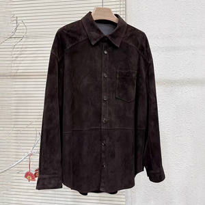 Giacca da <span class=keywords><strong>donna</strong></span> <span class=keywords><strong>in</strong></span> vera <span class=keywords><strong>pelle</strong></span> scamosciata giacca autunno inverno Blazer da <span class=keywords><strong>donna</strong></span> <span class=keywords><strong>in</strong></span> vera <span class=keywords><strong>pelle</strong></span> di capra Suede Suede - Product Image 1