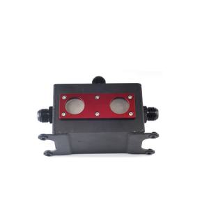 新型<span class=keywords><strong>2</strong></span>型 AN12 ユニバーサル 1200ml/1.2L ブリーザーフィルター バッフル付き エンジンオイルキャッチ缶 ブラック - Product Image 1