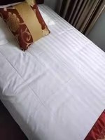Parure de lit de luxe pour hôtel, taille Queen King, housse de couette blanche, drap-housse, 300 fils/cm², 4 pièces, moderne