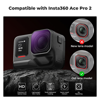 Ensemble de 4 filtres polarisants à densité neutre multi-couches K&F Concept ND8/PL ND16/PL ND32/PL ND64/PL pour Insta360 Ace Pro 2