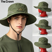 Chapeau Bob Imperméable Personnalisé avec Logo, Vente en Gros, Respirant, en Maille, Anti-UV, avec Sangle Mentonnière, Léger et Pliable, Fabricant