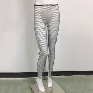 Leggings pour femmes Bas en maille Rhinestone <span class=keywords><strong>Pantalon</strong></span> en maille <span class=keywords><strong>résille</strong></span> - Product Image 3