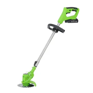 Melhores Cordless Brush Cutter comentários Electric Brush Cutter com Blade 1.75 KG Lightweight Cordless Grass Trimmer