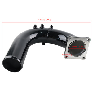 Tuyau de tube de coude d'admission à haut débit de performance pour <span class=keywords><strong>Dodge</strong></span> <span class=keywords><strong>Ram</strong></span> 5.9L Cummins <span class=keywords><strong>Diesel</strong></span> noir 2003 - Product Image 6