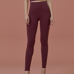 Al por mayor de encargo suave polainas de Yoga ropa deportiva Color sólido de alta elástico para damas - Product Image 4