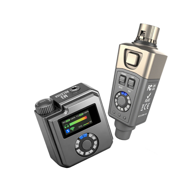 M3 5.8GHz Wireless Stereo In-Ear Monitor System with Bodypack Transmitter for Live Stage Performance Rehearsal Band Studio