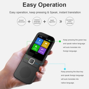 Traductor de Voz Inteligente Portátil WIFI <span class=keywords><strong>Berserk</strong></span> T10, Traductor IA en Tiempo Real para Viajes de Negocios, Máquina de Traducción - Product Image 3