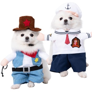 Best Selling Funny Halloween/<b>Christmas</b> Fun <b>Dog</b> Suit Funny Knife-themed Dress Pets Small Size XL Winter Polyester Modern Shirt - Product Image 4