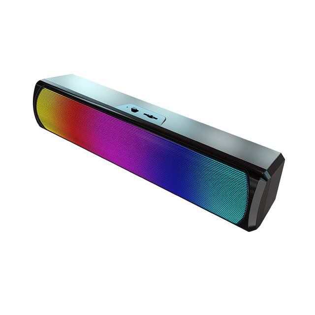 New 2.0 RGB LED Mini Desktop Gaming PC Computer Soundbar Audio Speaker Home Theater Bluetooth Laptop Soundbar Speaker