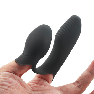 Vibromasseur en silicone à double vibration, doigts vibrants pour stimulation du point G, usage adulte - Product Image 5