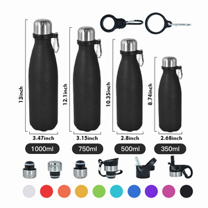 Borracce all'ingrosso da 500 ml in acciaio inossidabile 18/8, modello <span class=keywords><strong>Klein</strong></span> Blue, per incisione laser e stampa logo personalizzata - Product Image 4