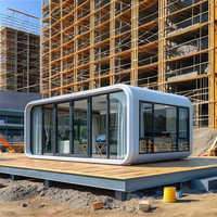 Conteneur en acier préfabriqué détachable contemporain Maison modulaire Villa étanche Immeuble de bureaux Chambre à coucher Cuisine Salle de bains