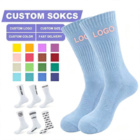 Chaussettes de sport d'équipe personnalisées avec logo d'entreprise, couleur personnalisée, chaussettes athlétiques côtelées pour événements d'entreprise