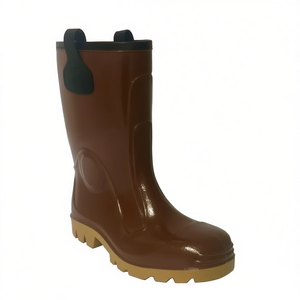 Botas de Seguridad Ttake Marrones de PVC con Suela de Goma para Protección Laboral - Product Image 2