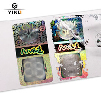 Autocollants de sécurité holographiques anti-contrefaçon de qualité supérieure, effet fantôme, destructibles, scellés pour l'emballage du vin, invalidés en cas de manipulation