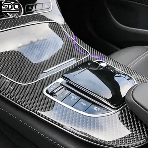 Para <span class=keywords><strong>Mercedes</strong></span> Benz <span class=keywords><strong>Clase</strong></span> E W213 W238 E300 E43 E53 para 2016-23, Reemplazo del Panel de la Consola Central de Fibra de Carbono Real para el Interior - Product Image 3
