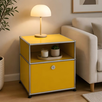 Table de Chevet Modulaire Extensible de Luxe en Acier Inoxydable, Table Basse pour Appartement, Maison, Chambre, Salon, Rangement