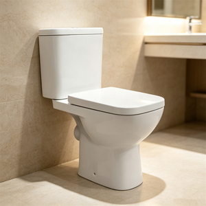 Inodoro Moderno <span class=keywords><strong>de</strong></span> Dos Piezas MFZ-23D con Doble Descarga, Cerámico, Salida S-trap/P-trap, <span class=keywords><strong>Sanitario</strong></span> para Baño, Ideal para Renovación <span class=keywords><strong>de</strong></span> Apartamentos - Product Image 3