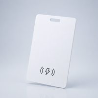 Localizador Apple Find My Card, Ultra Delgado, Bluetooth de Bajo Consumo, con Botón Integrado para Cartera, Bolso, Equipaje, Llaves, Blanco