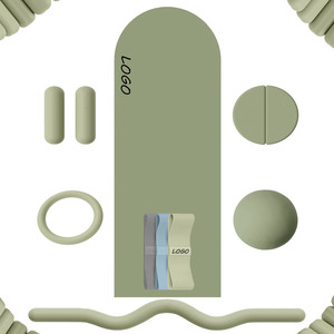 Customized Home Gym Fitness Yoga Pilates Set Silicone Power Ring Barbell Bar Beam Dumbbell Resistance Band Ankle Weight Yoga Mat - Product Image 1