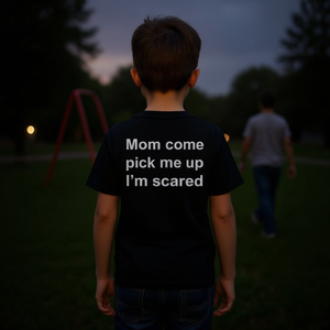 T-shirt Premium pour Enfants et Adultes – Motif « Maman, ramène-moi, je suis effrayé » – Idéal pour les Promotions - Product Image 1