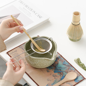 Kit <span class=keywords><strong>Matcha</strong></span> Best-Seller d'<span class=keywords><strong>Amazon</strong></span> : Fouet en Céramique, Bol Chasen, Brosse à Thé, Ensemble de Thé Japonais Personnalisé - Product Image 2
