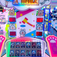 Machine de jeu à monnayeur pour enfants à deux joueurs, jeu de marteau de frappe, jeu de cartes à récompenses, jeu Whack-a-Mole, jeu de tapotement pour enfants, à vendre