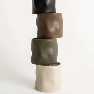 C & H Màu Sắc Khác Nhau Tùy Chọn Trang Trí Nội Thất Trà Cốc Cà Phê Và Thiết Kế Tự Nhiên Thời Gian Dài Sử Dụng Bền Gốm Nến Jar - Product Image 2