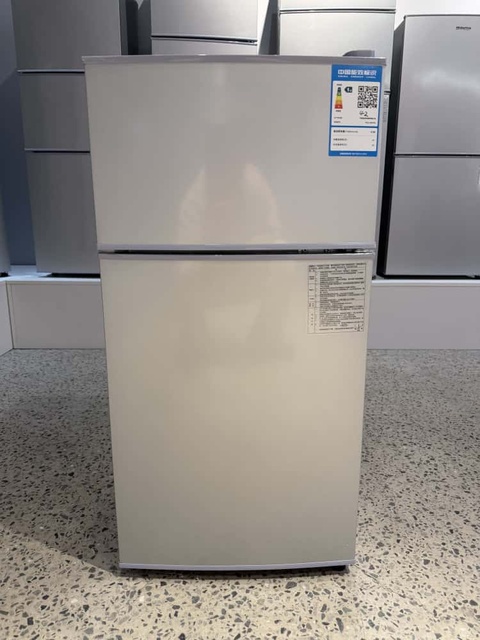 L-BCD-42 OEM Bedroom Fridge Office Refrigerator Low Noise Energy Saving Double Door Mini Fridge with Freezer