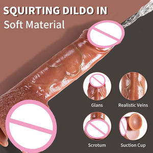 Realistische Dildos Teleskop Vibrierende Schub Realistische Dildo Masturbation Heizung Penis Fernbedienung Dick Wassers prüh spielzeug - Product Image 5
