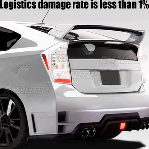 สปอยเลอร์หลังคุณภาพสูงสำหรับ Toyota Prius 2009-2014 Hatchback 3 ชิ้น วัสดุ ABS รุ่น FD2 สีดำเงาหรือสีขาว - Product Image 2